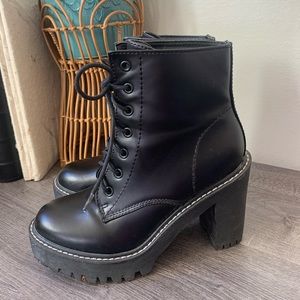 Madden Girl Platform Chunk Heel Boots